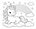 Magical Unicorn - Paint Party Kit - 8"x10" Pre-Drawn Canvases